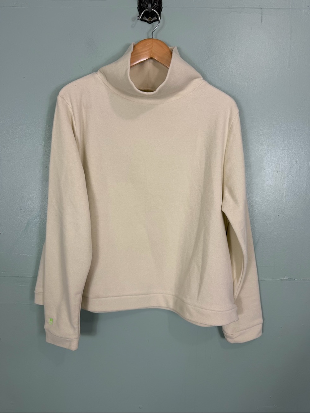 Dudley Stevens Park Slope Turtleneck XXL Cream Ivory